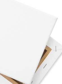 6pcs Solid Color Square Painting Canvas, Simple Multi-Purpose Canvas Board For Painting Back To School,Back To School,School Supplies