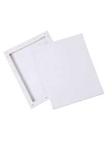 6 块纯色矩形画布，简单多用途画布板，适合绘画返校季 - 白色 - 查看 2