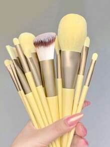 13 piezas Juego de brochas de maquillaje y 1 bolsa de almacenamiento Brochas suaves para sombra de ojos, polvo, rubor, corrector, base. Herramientas de belleza y maquillaje para chicas, Juego de brochas, Kit de brochas de maquillaje, Juego de maquillaje completo, Juego de brochas de maquillaje, Kit de maquillaje completo, Kit de brochas, Juego de brochas de maquillaje, Juego de regalo de maquillaje, Juego - Multicolor - Ver 1