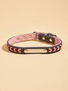 1入組編織細節寵物項圈適用於狗狗適用於戶外 - 彩色 - 查看 1