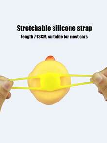 卡通鴨摩托車裝飾物 - 黑色 - 查看 5