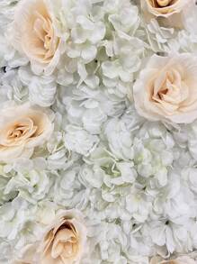 1入組無紡佈人造花裝飾用人造花牆 - 彩色 - 查看 5