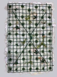 1入組無紡佈人造花裝飾用人造花牆 - 彩色 - 查看 6