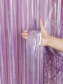 2 Metros Cortinas De Fondo De Fiesta Glitter Gold Tinsel Fringe Foil Curtain Decoración Para Cumpleaños, Bodas, Aniversario De Adultos - Rosa Pálido - Ver 1