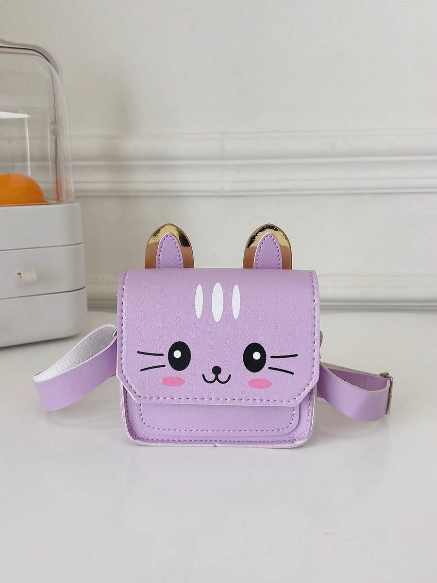 Mini Cartoon Cat Laser Shoulder Bag For Kids