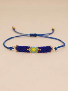 1 Bohemian Màu Xanh Hoàng Gia Đính Hạt Trang Trí Vòng Tay Cho Nữ Cho Kỳ Nghỉ Hè Du Lịch Tiệc Bãi Biển - Nhiều màu - Xem 1