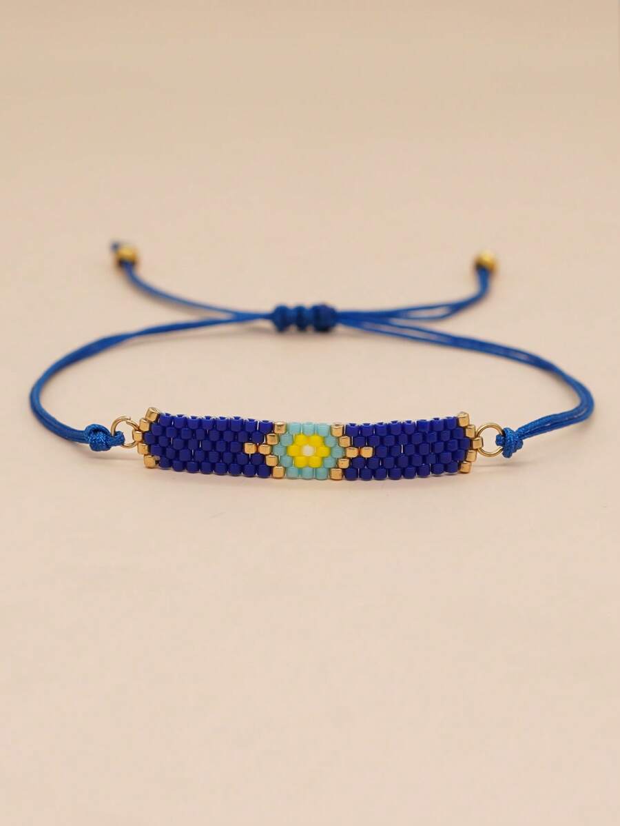 1 Bohemian Màu Xanh Hoàng Gia Đính Hạt Trang Trí Vòng Tay Cho Nữ Cho Kỳ Nghỉ Hè Du Lịch Tiệc Bãi Biển - Nhiều màu - Xem 1