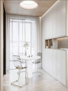 1 rollo unicolor simple liso blanco impermeable Rollo adhesivo de pared para casa Decoración - Blanco - Ver 2
