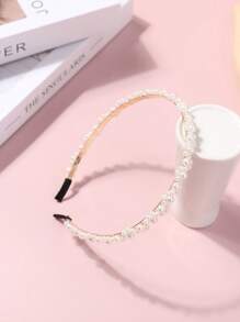 1pc Minimalist Versatile Sweet Pearl Headband For Girls - Multicolor - View 2