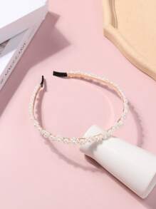 1pc Minimalist Versatile Sweet Pearl Headband For Girls - Multicolor - View 5