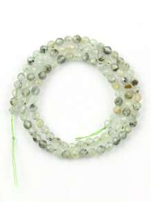 1 sợi thời trang Lapis Lazuli hạt hình học tự làm cho phụ nữ để làm đồ trang sức tự làm - Màu xanh Bạc hà - Xem 1