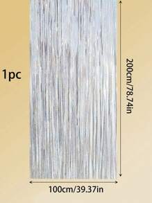 Holografik Desen Püskül Flama - Bạc - Xem 3