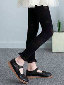 1雙嬰兒兔子圖案褲襪適用於日常