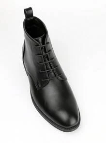 Giày boot nam Không có dây kéo - màu đen - Xem 4