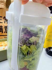 1入組便攜透明沙拉杯 - 白色 - 查看 4