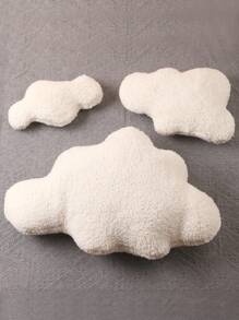 嬰兒攝影3入組雲朵造型枕頭道具 - 白色 - 查看 2