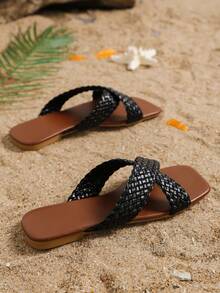 Dép bệt Nữ - màu đen - Xem 3