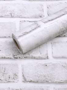 1roll PVC Wall Paper, Modern Brick Pattern Wall Adhesive Roll For Home, Renovation Stickers Peel Wall Panels, Wall Paper, Wallpapers, Spring Decoration Items Refresh Your Home, Rama Decoration Stickers - Multicolor - View 1