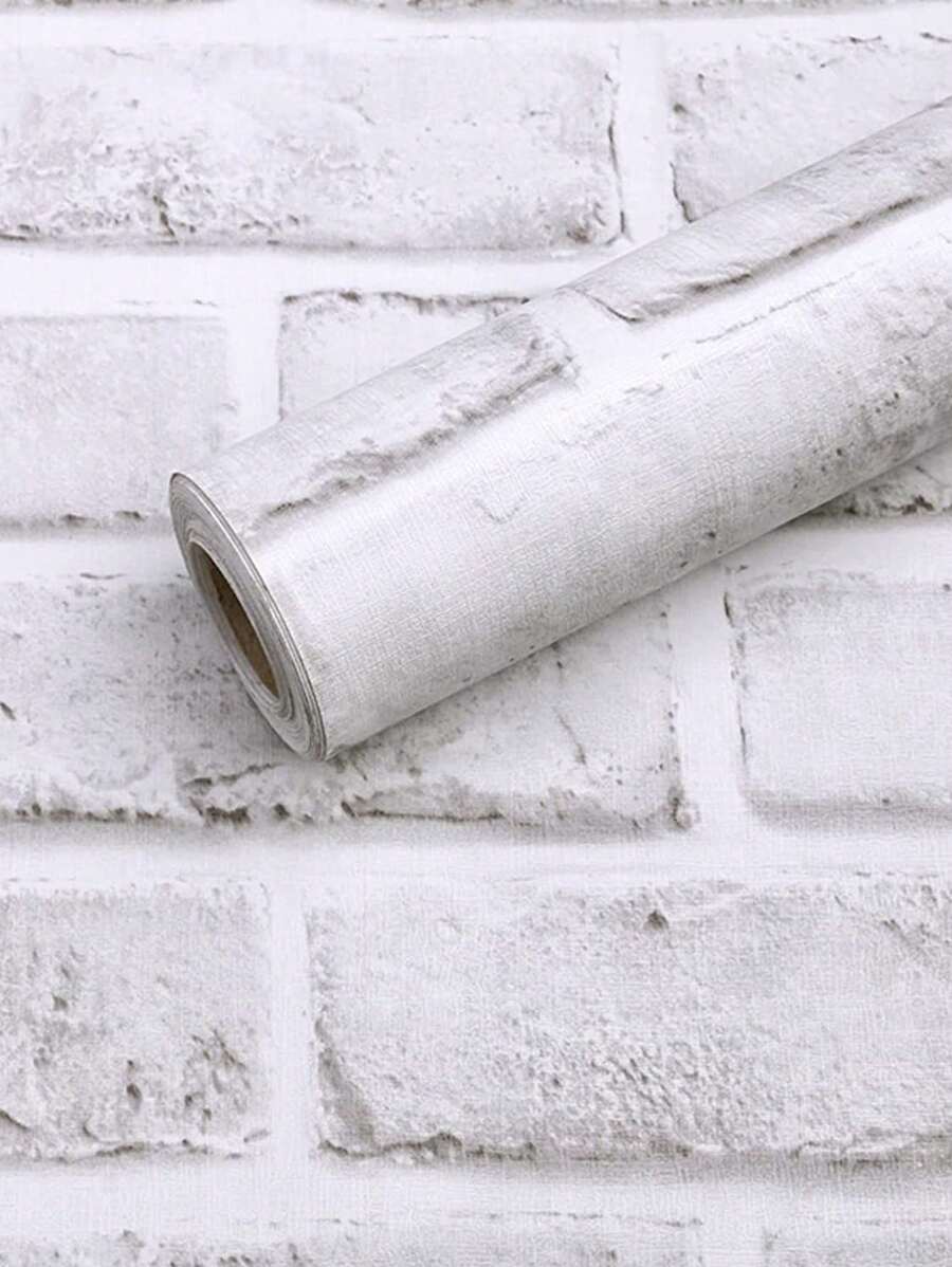 1roll PVC Wall Paper, Modern Brick Pattern Wall Adhesive Roll For Home, Renovation Stickers Peel Wall Panels, Wall Paper, Wallpapers, Spring Decoration Items Refresh Your Home, Rama Decoration Stickers - Multicolor - View 1