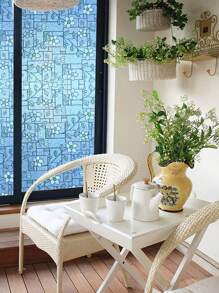 1 pieza Etiqueta de la ventana PVC decorativo moderno PVC para casa - Multicolor - Ver 4
