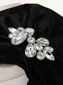 Rhinestone Decor Head Wrap - Black - View 4