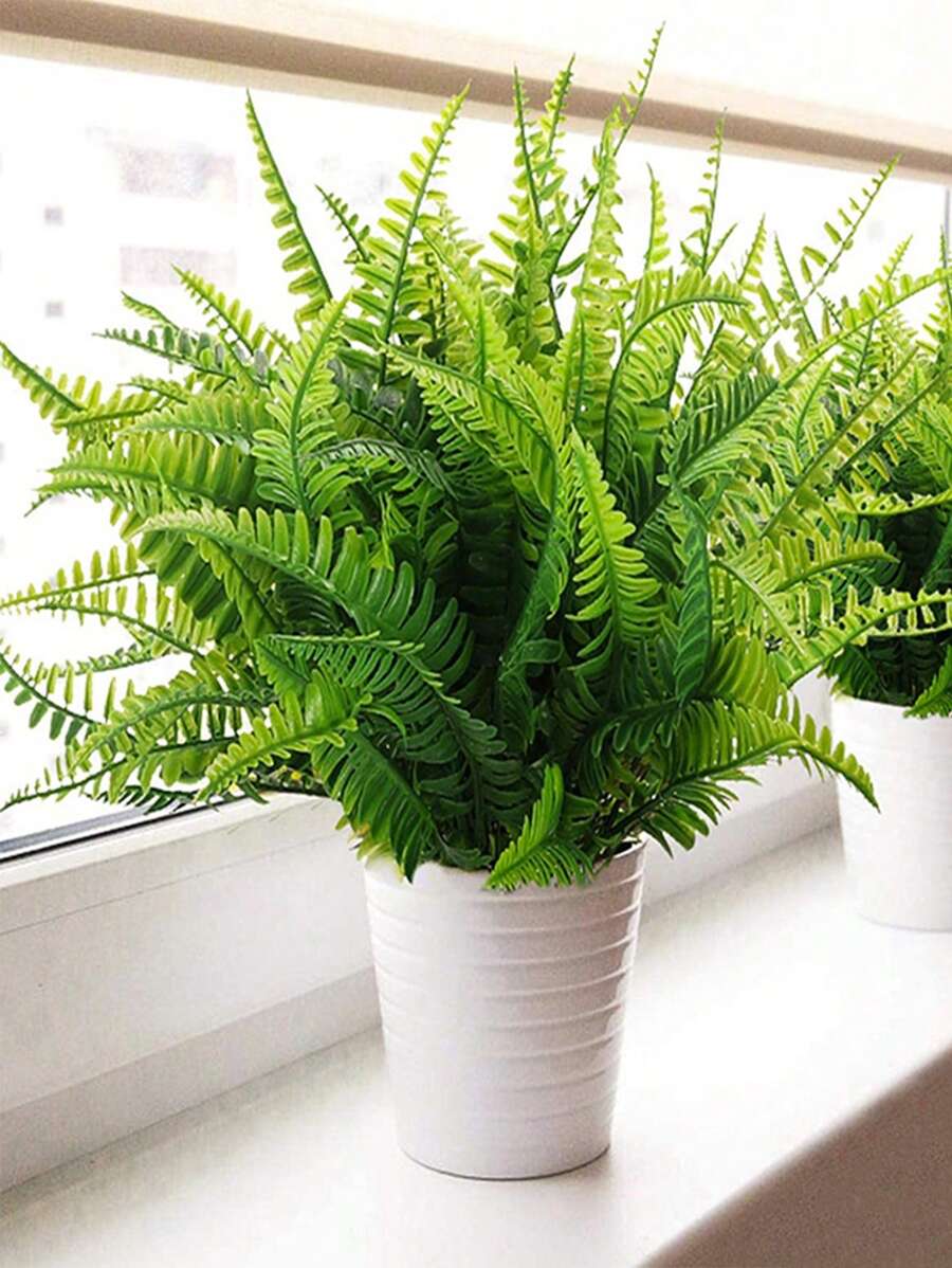 1 cây nhựa nhân tạo, cây nhân tạo hiện đại cho gia đình - màu xanh lá - Xem 1