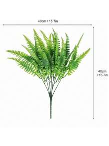 1 cây nhựa nhân tạo, cây nhân tạo hiện đại cho gia đình - màu xanh lá - Xem 2