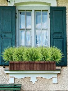 1 cây nhựa nhân tạo, cây nhân tạo hiện đại cho gia đình - màu xanh lá - Xem 6