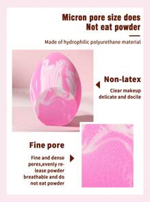 2pcs/Set Portable Makeup Sponge Set For Daily Use - Multicolor - View 3