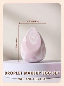 2pcs/Set Portable Makeup Sponge Set For Daily Use - Multicolor - View 4