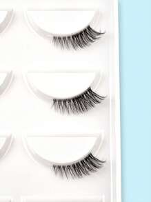 5 pares Pestañas postizas ojo de gato - Negro - Ver 6