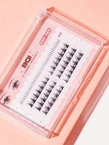 Pestañas Manga, 1 caja de pestañas postizas individuales de pelo de hadas naturales - Negro - Ver 2