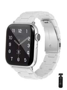 St.siabe 1 Dây đeo đồng hồ màu kẹo thời trang dành cho nam nữ Mang theo dây đeo Apple Watch 38mm 40mm 41mm 45mm 44mm 42mm 49mm Thắt lưng, Dây đeo cổ tay chống nước thoải mái Dây đeo đồng hồ thay thế với Apple Watch Ultra Series SE/8/7/6/5 /4/3 /2/1 Phụ kiện dây đeo đồng hồ thông minh - trắng - Xem 1