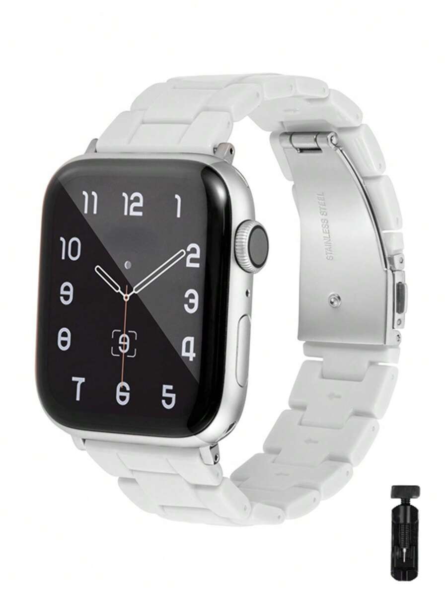 St.siabe 1 Dây đeo đồng hồ màu kẹo thời trang dành cho nam nữ Mang theo dây đeo Apple Watch 38mm 40mm 41mm 45mm 44mm 42mm 49mm Thắt lưng, Dây đeo cổ tay chống nước thoải mái Dây đeo đồng hồ thay thế với Apple Watch Ultra Series SE/8/7/6/5 /4/3 /2/1 Phụ kiện dây đeo đồng hồ thông minh - trắng - Xem 1