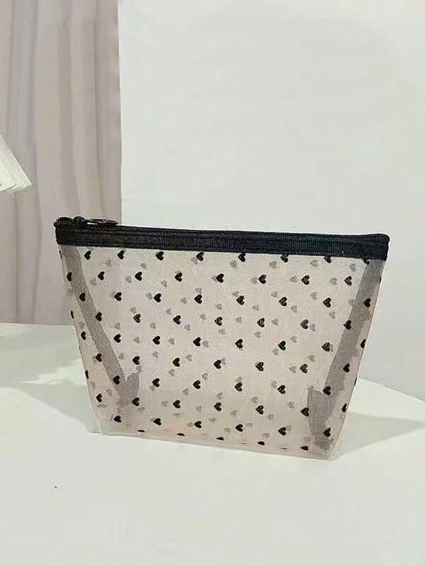 1pc Women Travel Make Up Organizer Storage Pouch Mesh Cosmetic Bag