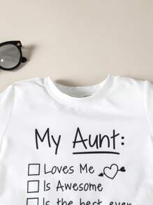 SHEIN Young Boy Slogan Graphic Tee - White - View 3