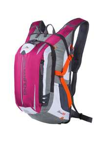 Hwjianfeng 1入組大容量防水登山包 - 粉色 - 查看 1