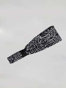 Paisley Print Sports Headband - Multicolor - View 2
