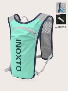 1pc Letter Graphic Lightweight Running Bag - Green - View 5