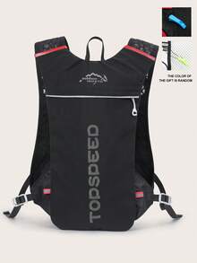 Letter Graphic Running Bag - Black - View 5