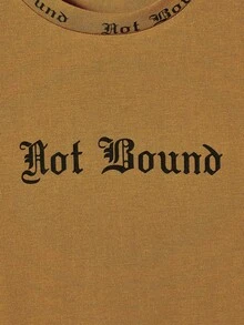 GENTILAND Áo thun & Áo lót Nam Lá thư Giải trí - Màu nâu  Mocha - Xem 4