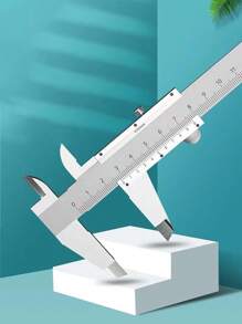 1pc Carbon Steel Caliper, Minimalist Plain Caliper For Home - Silver - View 3