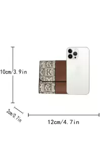 Letter Pattern Tri-Fold Wallet Women For Women Wallet Purse Wallet Small Wallet - Multicolor - View 6