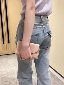 極簡護照套 按扣 護照夾 護照套 護照錢包 護照袋 護照袋 旅行飛行 飛行返校男女 旅行必備品 旅行配件 - 粉色 - 查看 3