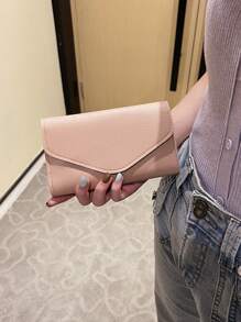 極簡護照套 按扣 護照夾 護照套 護照錢包 護照袋 護照袋 旅行飛行 飛行返校男女 旅行必備品 旅行配件 - 粉色 - 查看 6