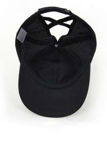 Gorro béisbol unicolor - Negro - Ver 2