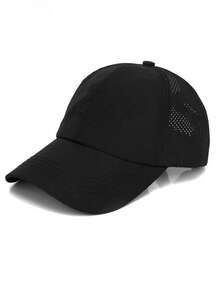 Gorro béisbol unicolor - Negro - Ver 5
