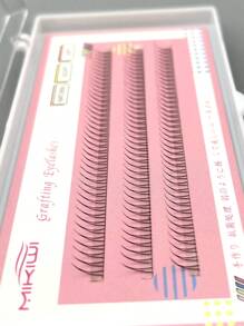 漫畫睫毛，1盒6毫米底部下單根假睫毛 - 米色 - 查看 6