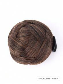 liangyuan Short Synthetic Hair Bun With Insert Comb - Rust Brown - View 6