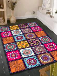 1 tấm thảm hoa văn Mandala - Nhiều màu - Xem 2